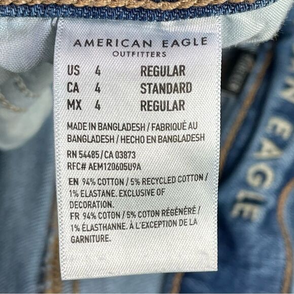 American Eagle 90’s Bootcut Jeans Women’s 4 Blue High Rise Medium Wash Denim - Picture 8 of 13